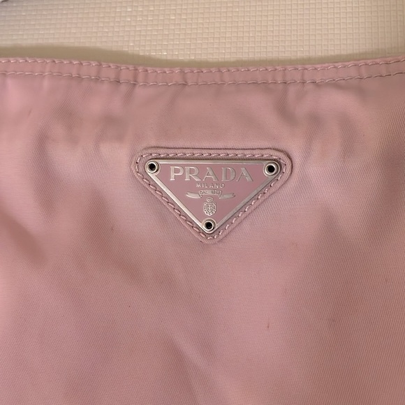 Prada Vela Sport Pink Nylon Messenger Crossbody Bag